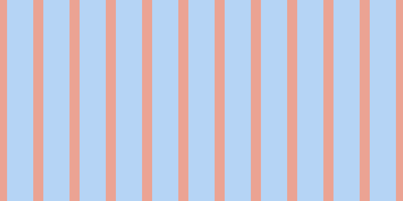 #6dacee (50%), #eba393 vertical lines, twenty pixels wide, fifty-two pixels apart