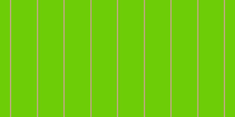 #6dcd07, #caa393 vertical lines, four pixels wide, eighty-seven pixels apart