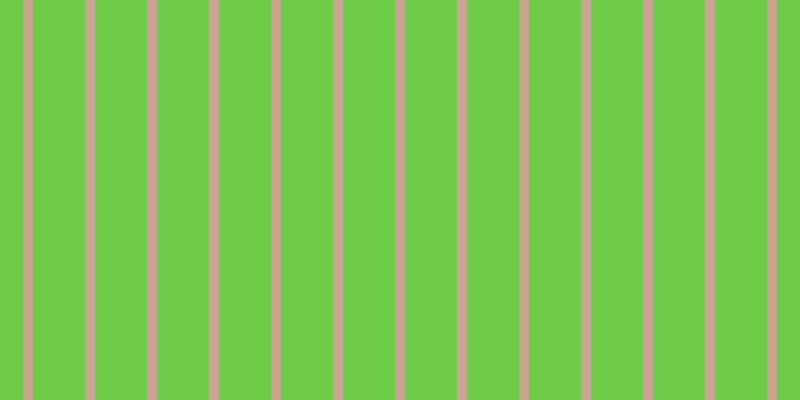 #6dcd49, #caa393 vertical lines, ten pixels wide, fifty-two pixels apart