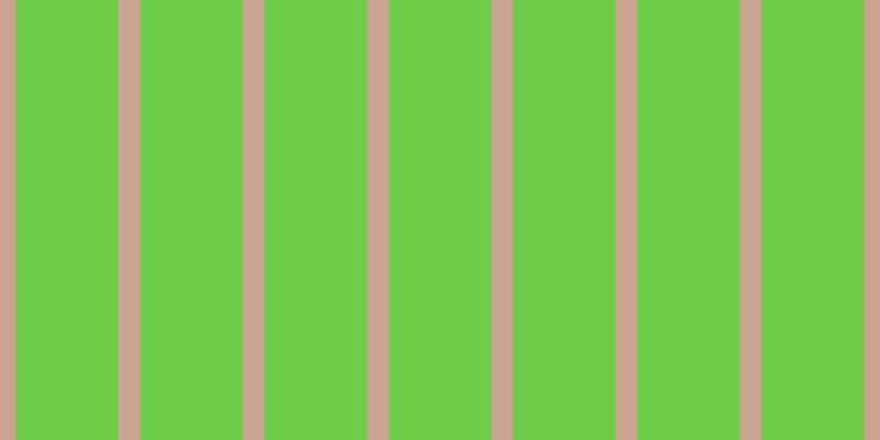 #6dcd49, #caa393 vertical lines, twenty pixels wide, ninety-three pixels apart