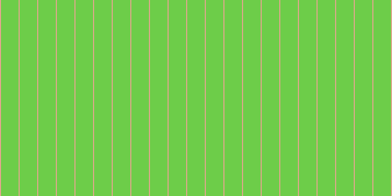 #6dcd49, #eba393 vertical lines, two pixels wide, thirty-six pixels apart
