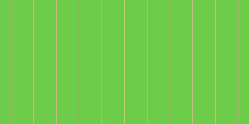 #6dcd49, #eba393 vertical lines, two pixels wide, seventy-one pixels apart