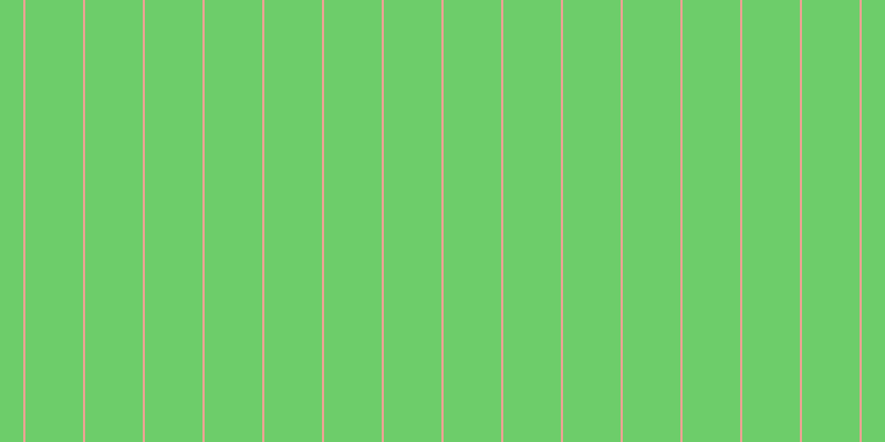 #6dcd6a, #eba393 vertical lines, two pixels wide, fifty-two pixels apart