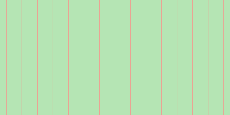 #6dcd6a (50%), #eba393 vertical lines, two pixels wide, fifty-two pixels apart