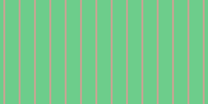 #6dcd8b, #caa393 vertical lines, seven pixels wide, fifty-two pixels apart