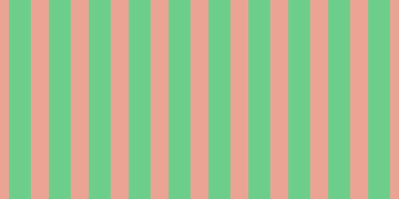 #6dcd8b, #eba393 vertical lines, thirty-six pixels wide, forty-four pixels apart