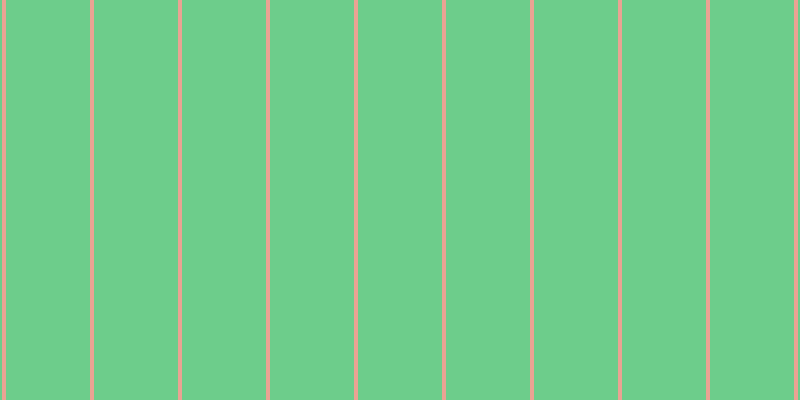 #6dcd8b, #eba393 vertical lines, four pixels wide, eighty-four pixels apart