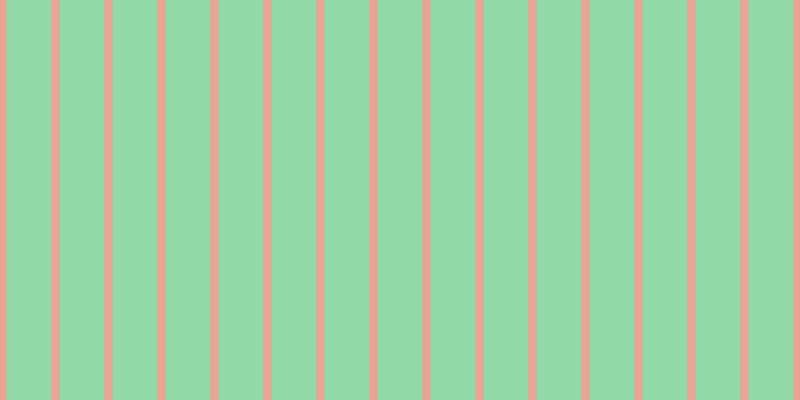 #6dcd8b (75%), #eba393 vertical lines, eight pixels wide, forty-five pixels apart