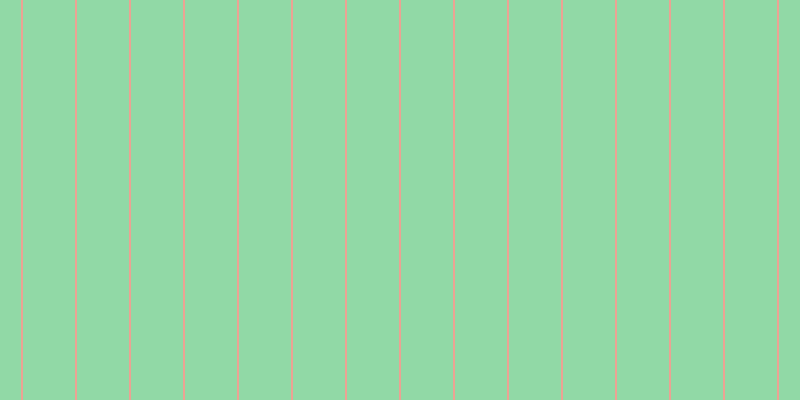 #6dcd8b (75%), #eba393 vertical lines, two pixels wide, fifty-two pixels apart