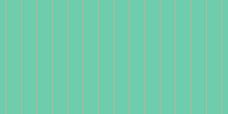 #6dcdac, #eba393 vertical lines, two pixels wide, fifty-two pixels apart