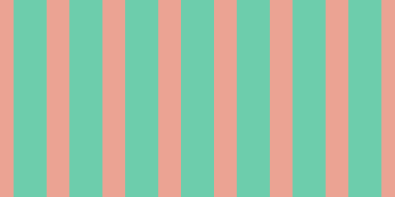 #6dcdac, #eba393 vertical lines, forty-six pixels wide, sixty-seven pixels apart