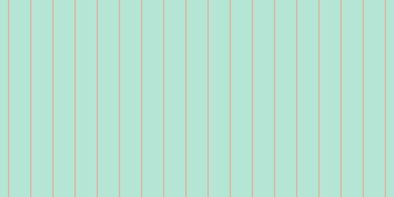 #6dcdac (50%), #eba393 vertical lines, two pixels wide, forty-three pixels apart