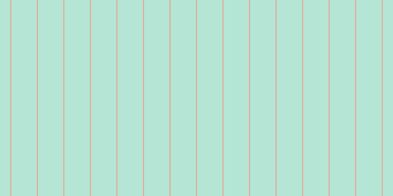 #6dcdac (50%), #eba393 vertical lines, two pixels wide, fifty-two pixels apart