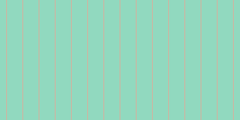 #6dcdac (75%), #eba393 vertical lines, two pixels wide, fifty-two pixels apart