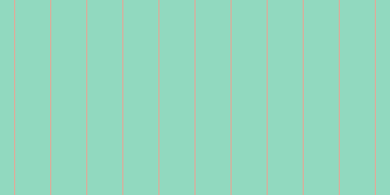#6dcdac (75%), #eba393 vertical lines, two pixels wide, seventy-two pixels apart