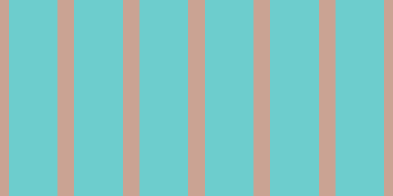 #6dcdcd, #caa393 vertical lines, thirty-four pixels wide, ninety-nine pixels apart