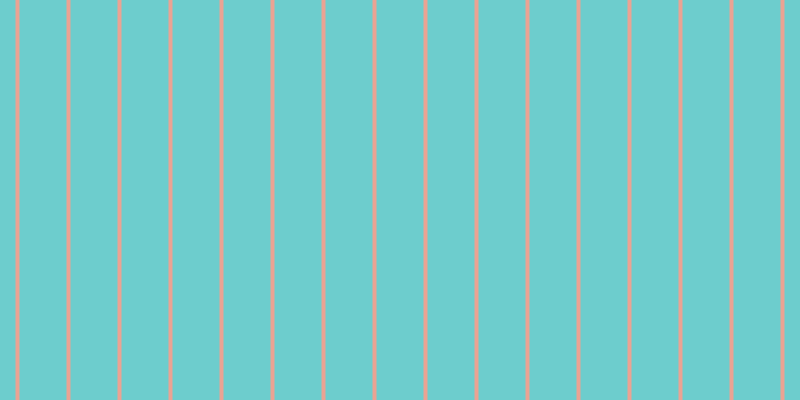 #6dcdcd, #eba393 vertical lines, four pixels wide, forty-seven pixels apart