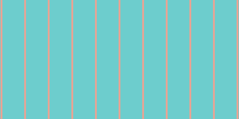 #6dcdcd, #eba393 vertical lines, six pixels wide, seventy-three pixels apart