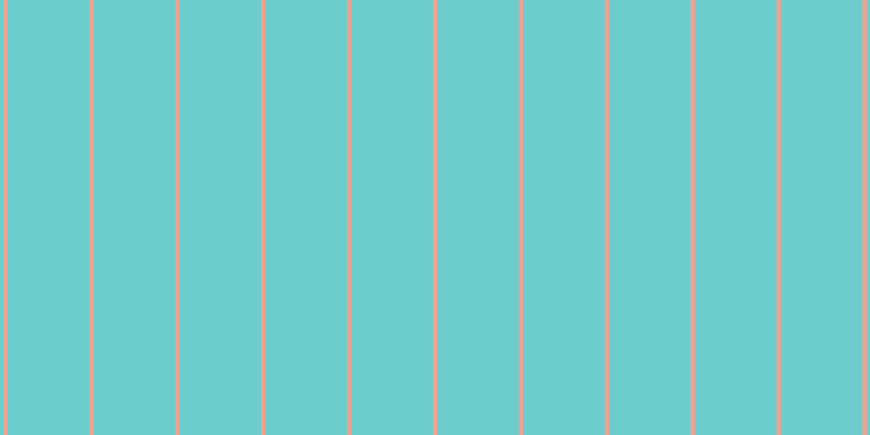 #6dcdcd, #eba393 vertical lines, four pixels wide, seventy-five pixels apart