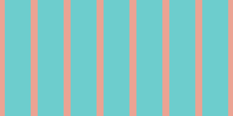 #6dcdcd, #eba393 vertical lines, twenty-four pixels wide, eighty-nine pixels apart