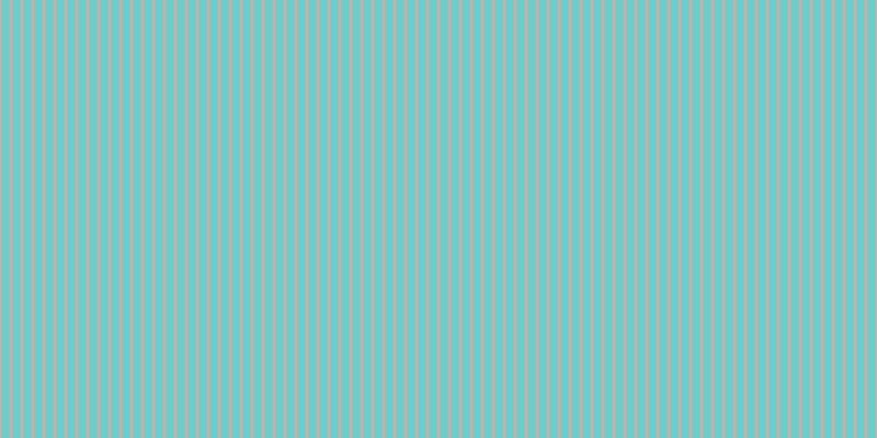 #6dcdcd, #eba393 vertical lines, two pixels wide, eight pixels apart
