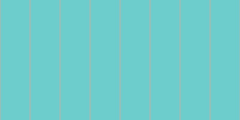 #6dcdcd, #eba393 vertical lines, two pixels wide, ninety-eight pixels apart