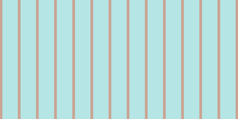 #6dcdcd (50%), #caa393 vertical lines, nine pixels wide, fifty-two pixels apart