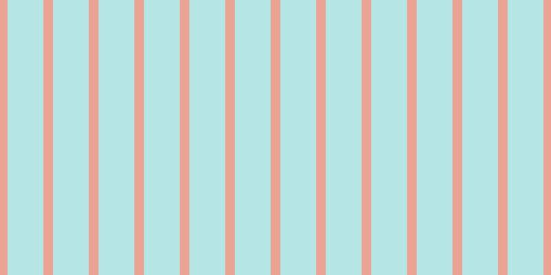 #6dcdcd (50%), #eba393 vertical lines, fourteen pixels wide, fifty-two pixels apart
