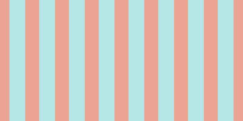 #6dcdcd (50%), #eba393 vertical lines, forty-six pixels wide, fifty-two pixels apart