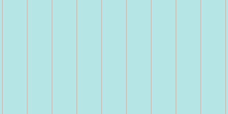 #6dcdcd (50%), #eba393 vertical lines, two pixels wide, eighty-five pixels apart