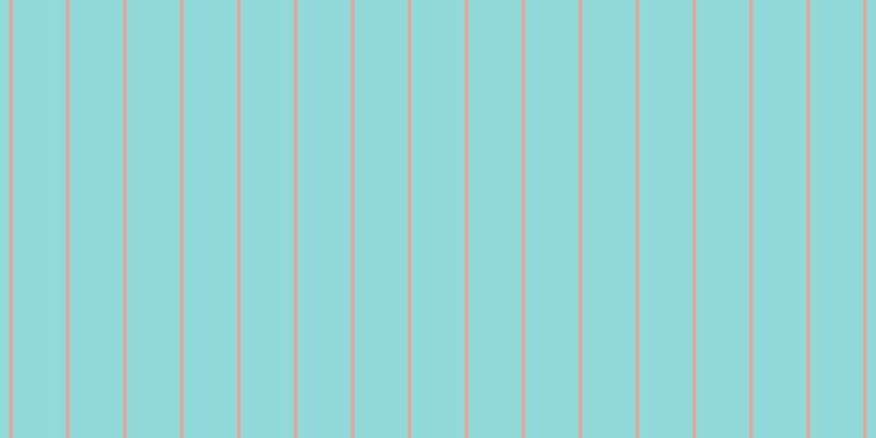 #6dcdcd (75%), #eba393 vertical lines, three pixels wide, forty-nine pixels apart