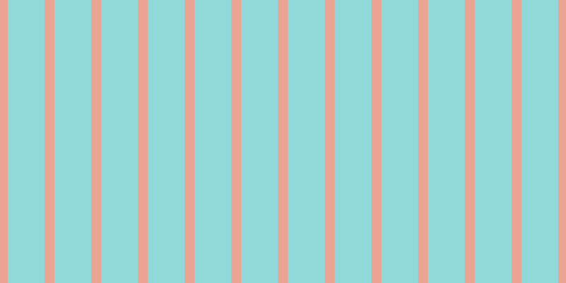 #6dcdcd (75%), #eba393 vertical lines, fourteen pixels wide, fifty-two pixels apart