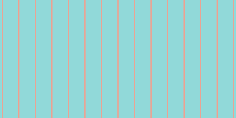 #6dcdcd (75%), #eba393 vertical lines, four pixels wide, fifty-two pixels apart