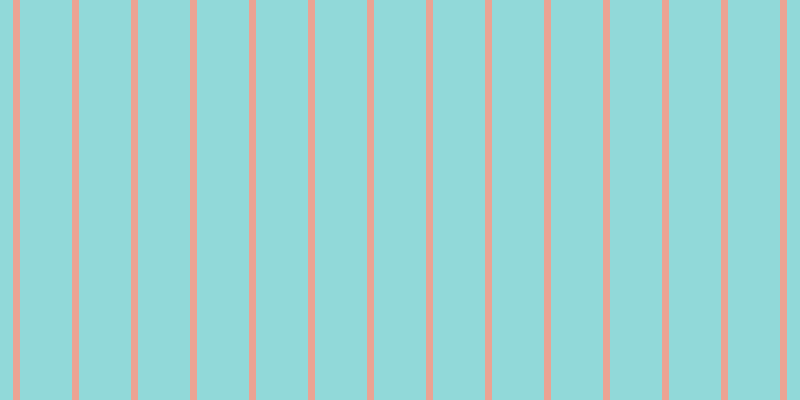 #6dcdcd (75%), #eba393 vertical lines, seven pixels wide, fifty-two pixels apart