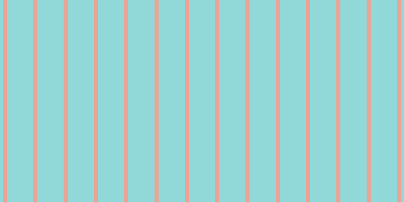 #6dcdcd (75%), #eba393 vertical lines, eight pixels wide, fifty-two pixels apart