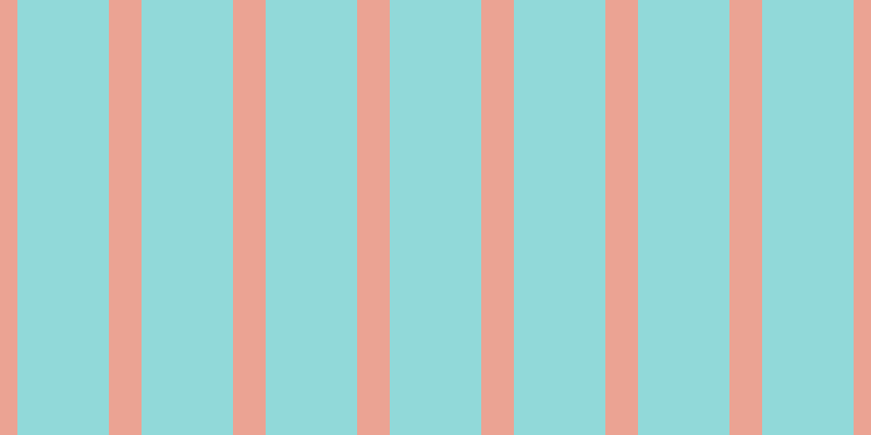 #6dcdcd (75%), #eba393 vertical lines, thirty pixels wide, eighty-four pixels apart
