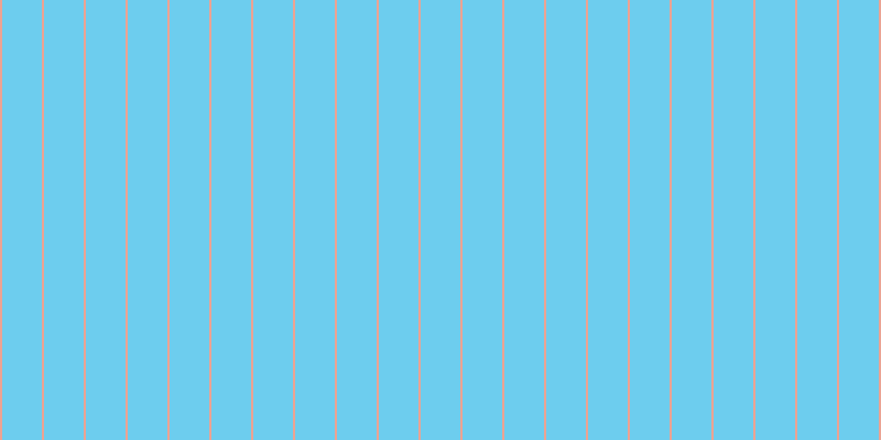 #6dcdee, #eba393 vertical lines, two pixels wide, thirty-six pixels apart
