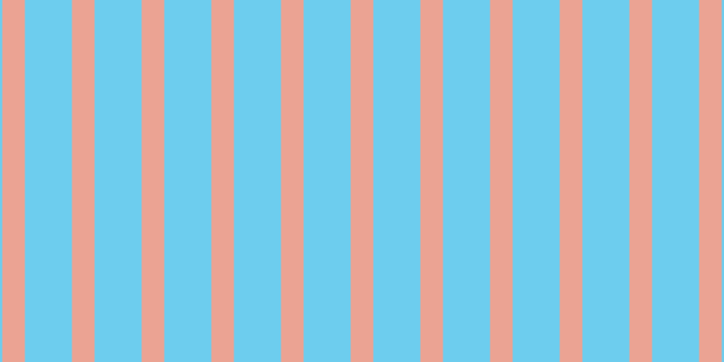 #6dcdee, #eba393 vertical lines, twenty-five pixels wide, fifty-two pixels apart