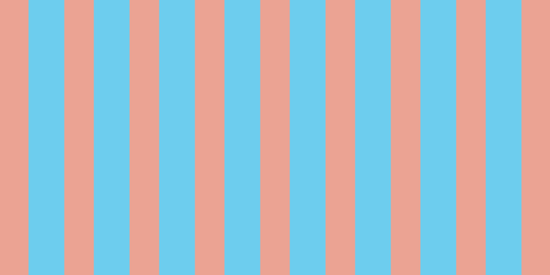 #6dcdee, #eba393 vertical lines, forty-three pixels wide, fifty-two pixels apart