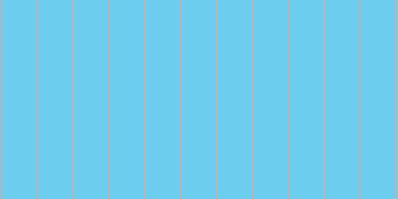 #6dcdee, #eba393 vertical lines, two pixels wide, seventy pixels apart
