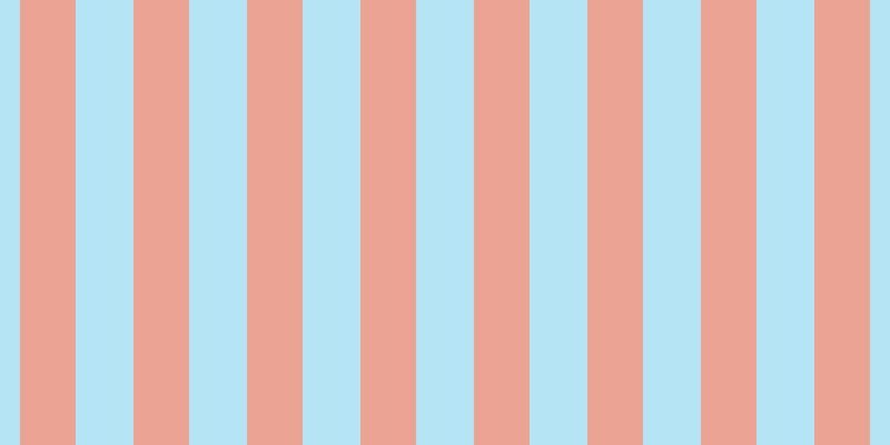 #6dcdee (50%), #eba393 vertical lines, fifty pixels wide, fifty-two pixels apart