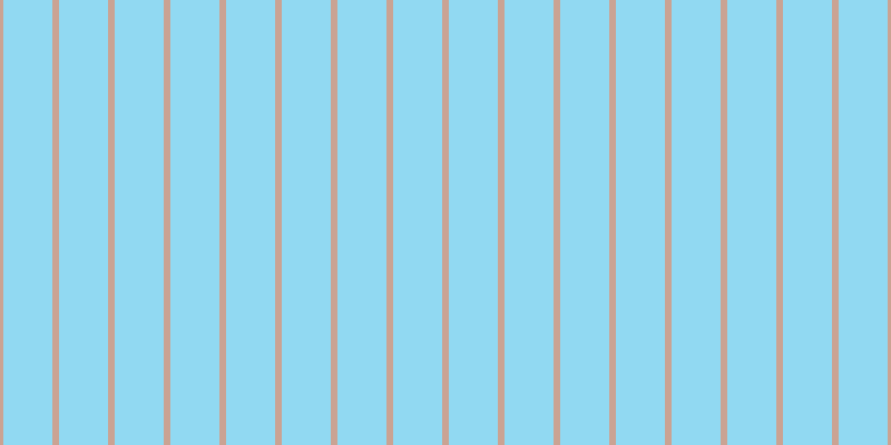 #6dcdee (75%), #caa393 vertical lines, six pixels wide, forty-four pixels apart