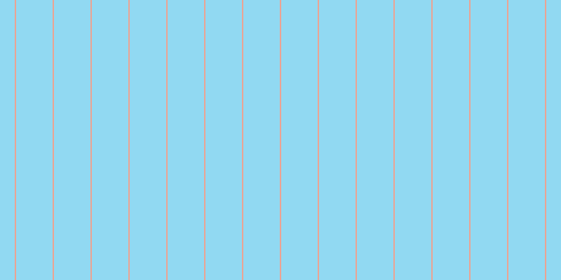 #6dcdee (75%), #eba393 vertical lines, two pixels wide, fifty-two pixels apart