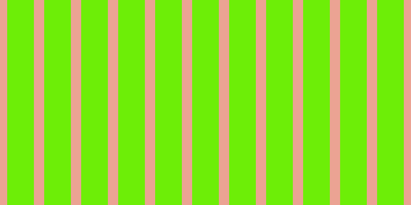 #6dee07, #eba393 vertical lines, twenty pixels wide, fifty-two pixels apart