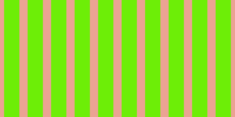 #6dee07, #eba393 vertical lines, twenty-eight pixels wide, fifty-two pixels apart