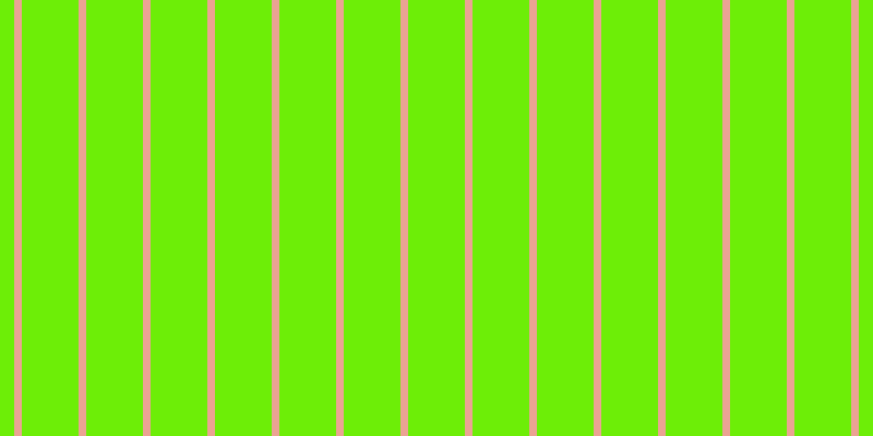 #6dee07, #eba393 vertical lines, seven pixels wide, fifty-two pixels apart