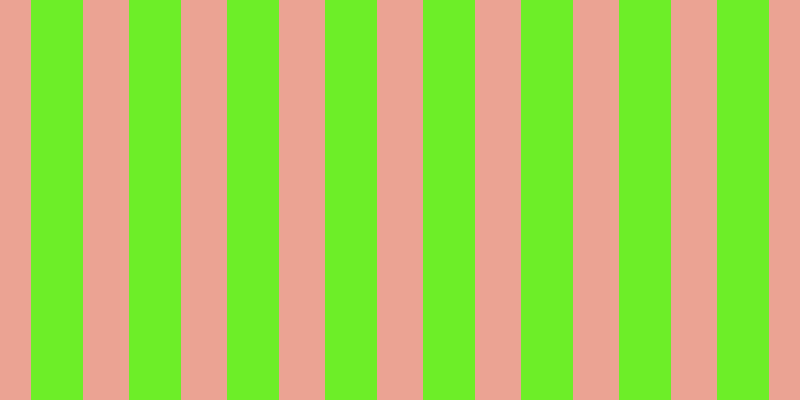#6dee28, #eba393 vertical lines, forty-six pixels wide, fifty-two pixels apart