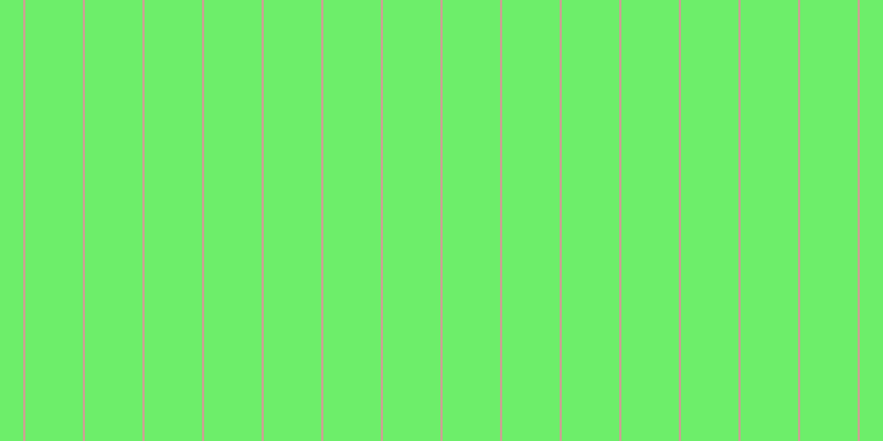 #6dee6a, #caa393 vertical lines, two pixels wide, fifty-two pixels apart