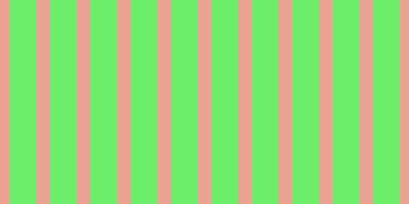 #6dee6a, #eba393 vertical lines, twenty-seven pixels wide, fifty-two pixels apart