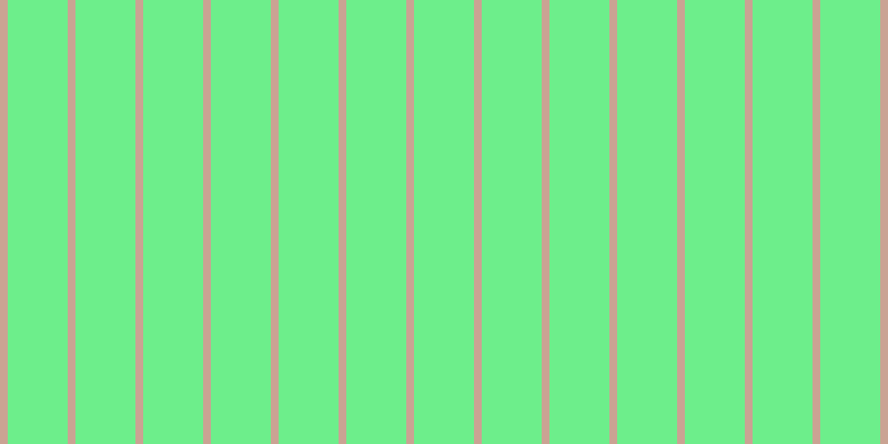 #6dee8b, #caa393 vertical lines, seven pixels wide, fifty-four pixels apart